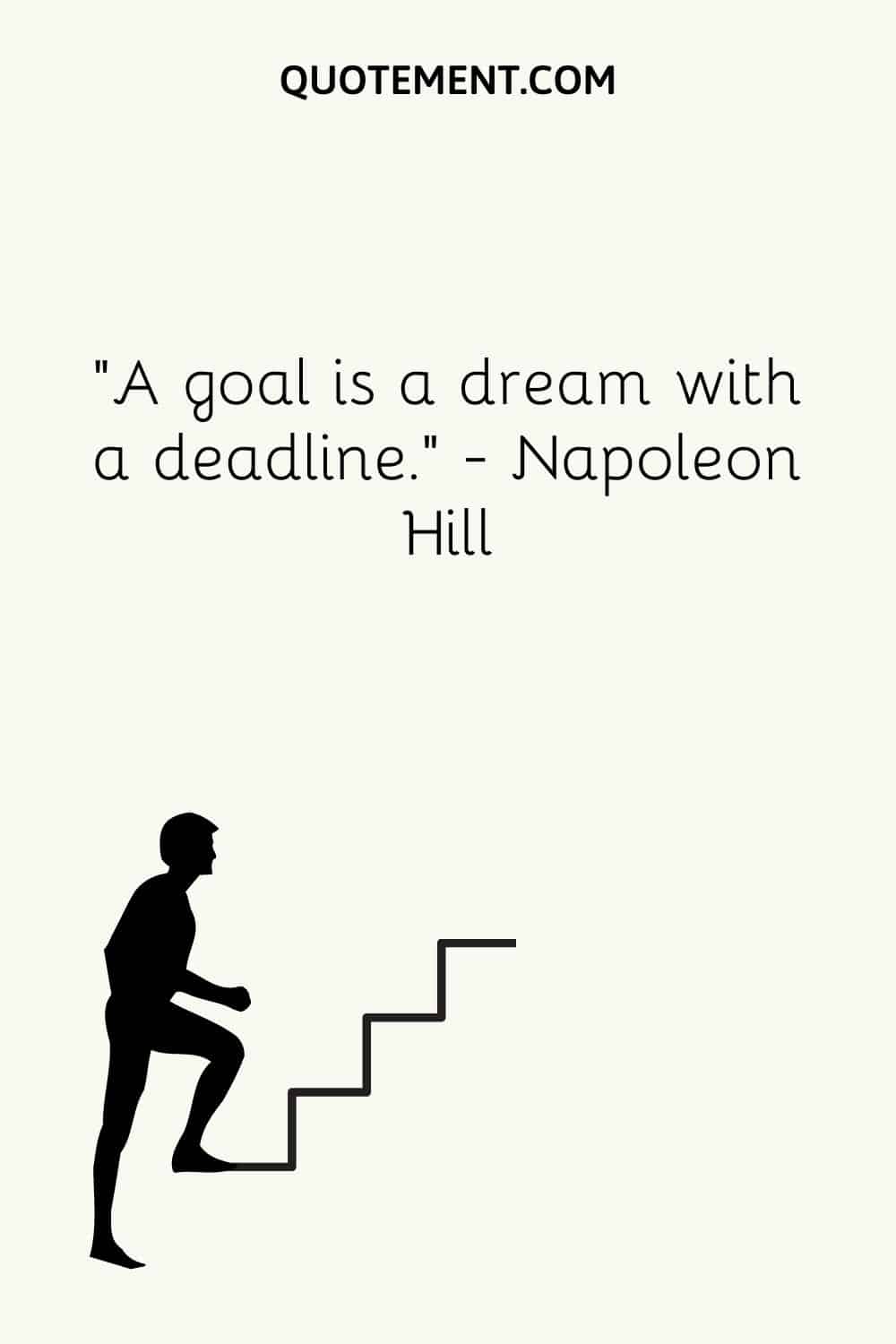 A goal is a dream with a deadline