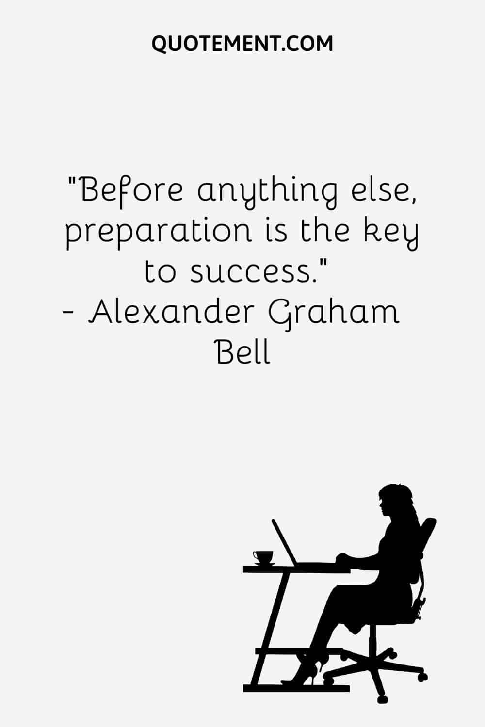 Before anything else, preparation is the key to success