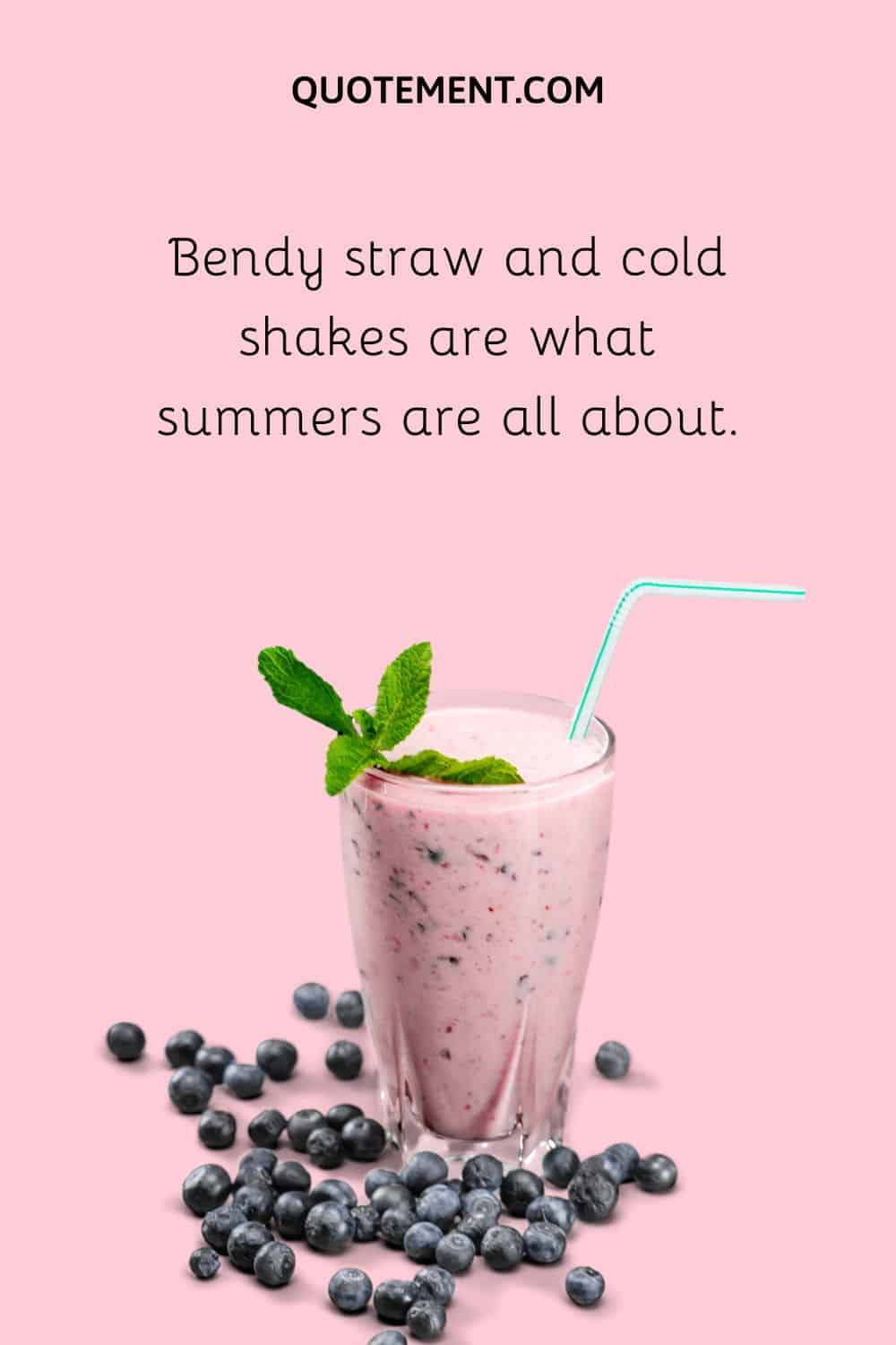 Bendy straw and cold shakes are what summers are all about.