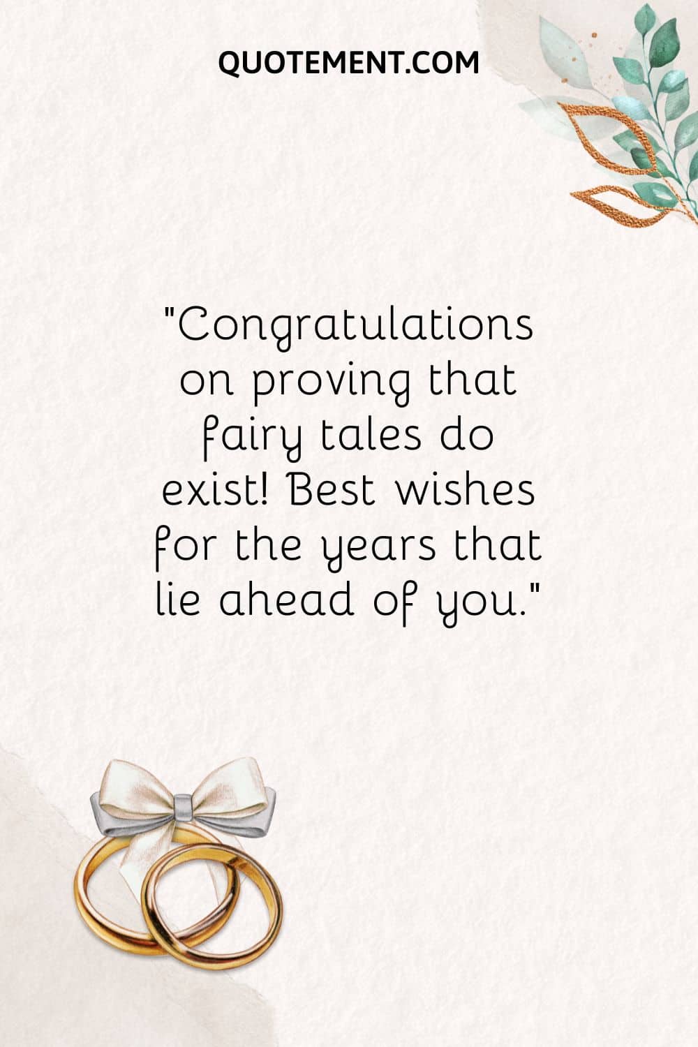 Congratulations on proving that fairy tales do exist