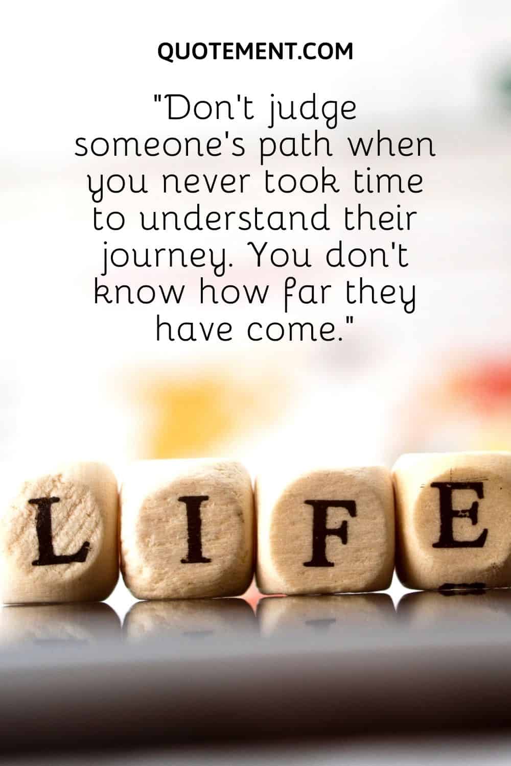 Don’t judge someone’s path