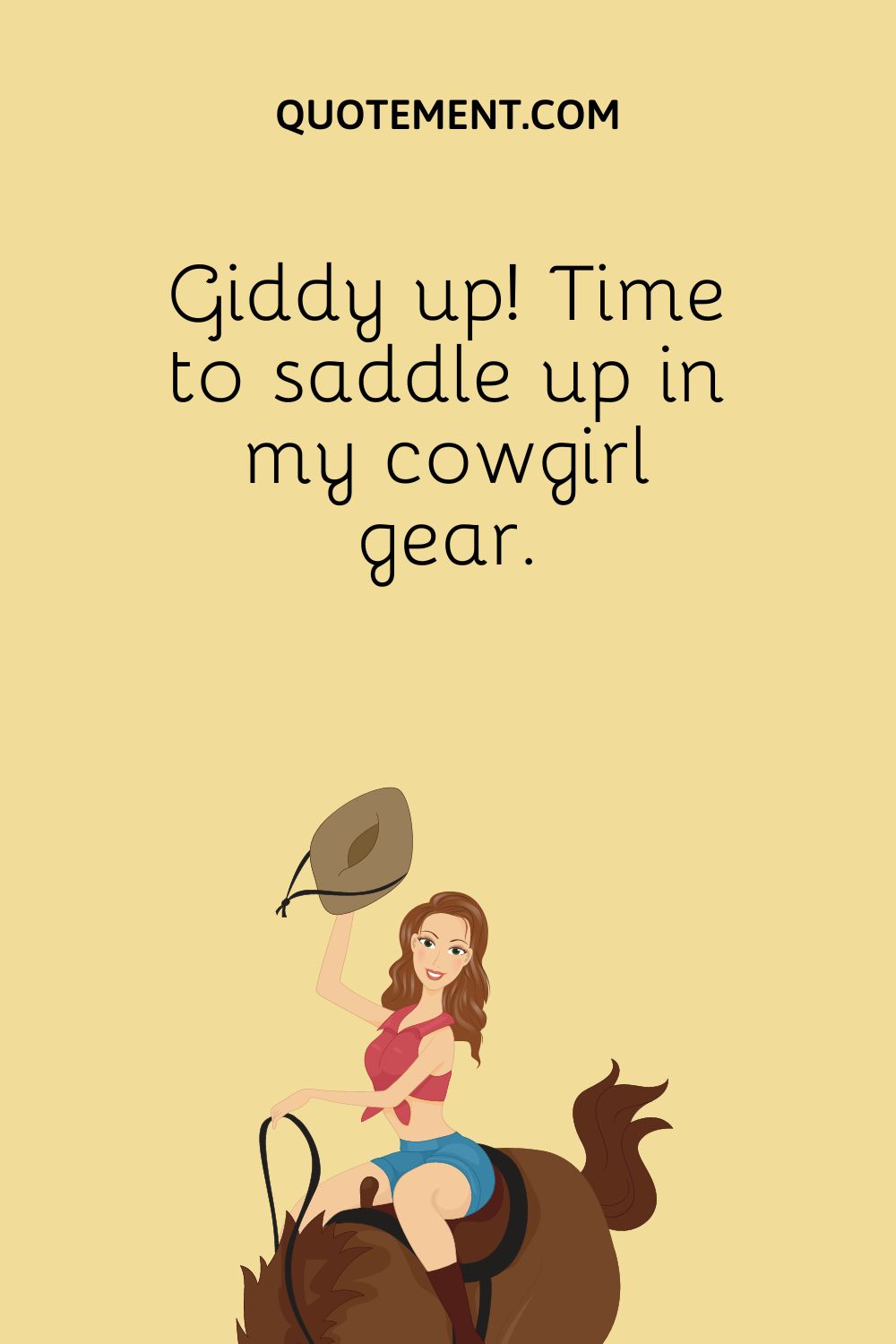 a cowgirl riding a brown horse
