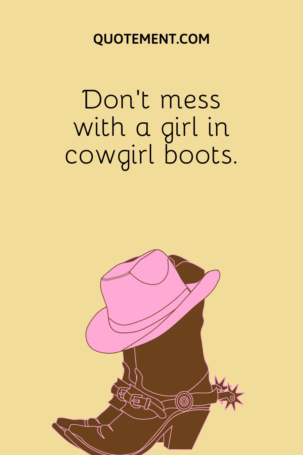 brown cowboy boots and a pink cowboy hat
