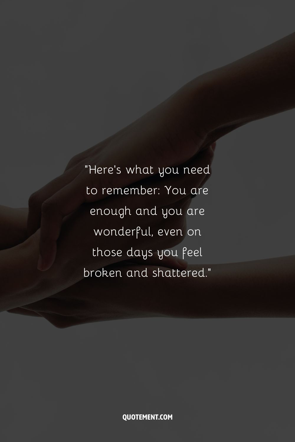 holding hands image representing encouraging words to comfort a suffering friend