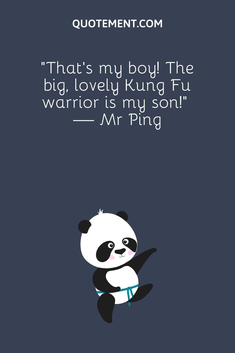 little panda wearing a kung fu belt