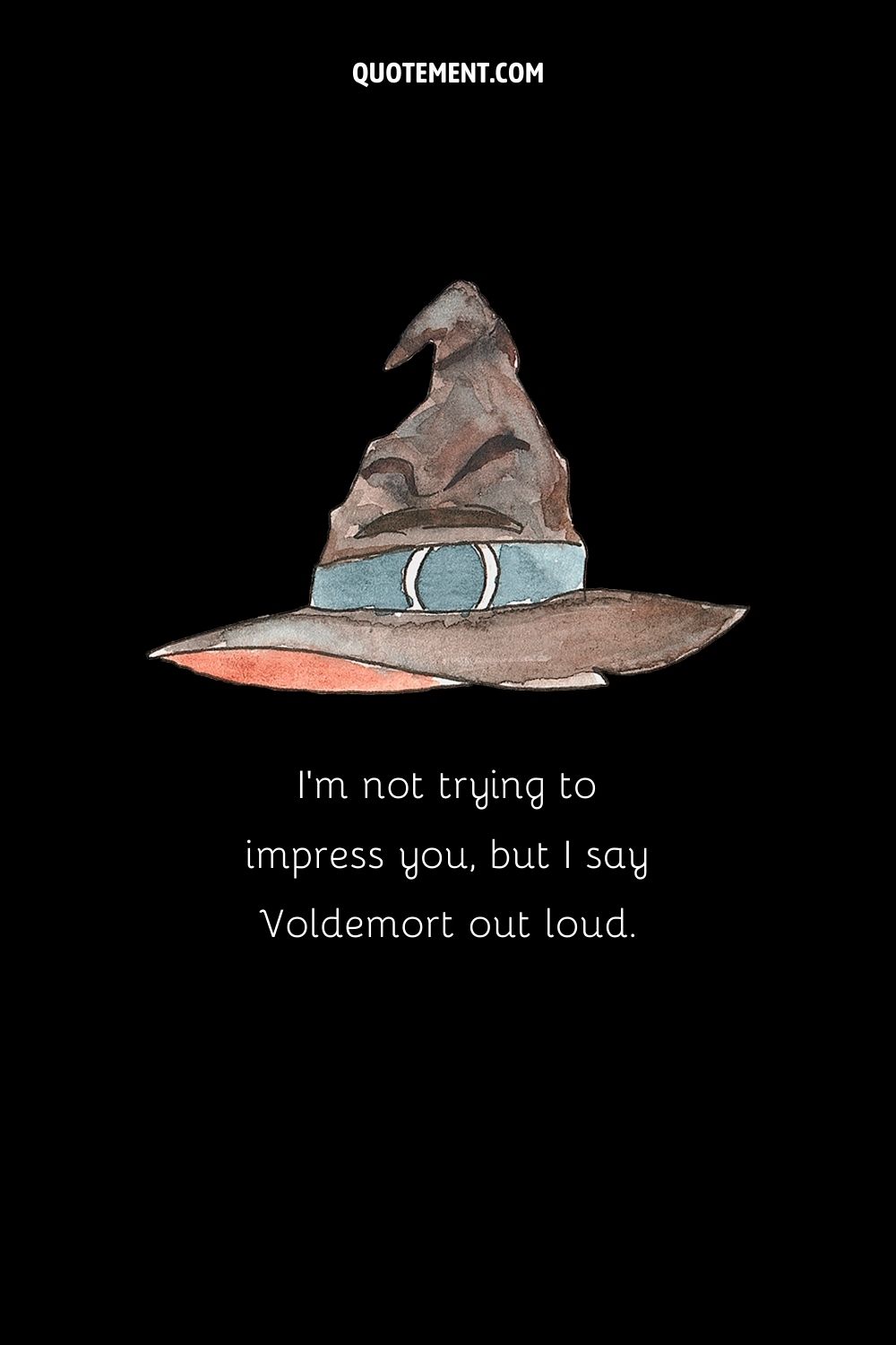 magic hat illustration representing Voldemort pick up line
