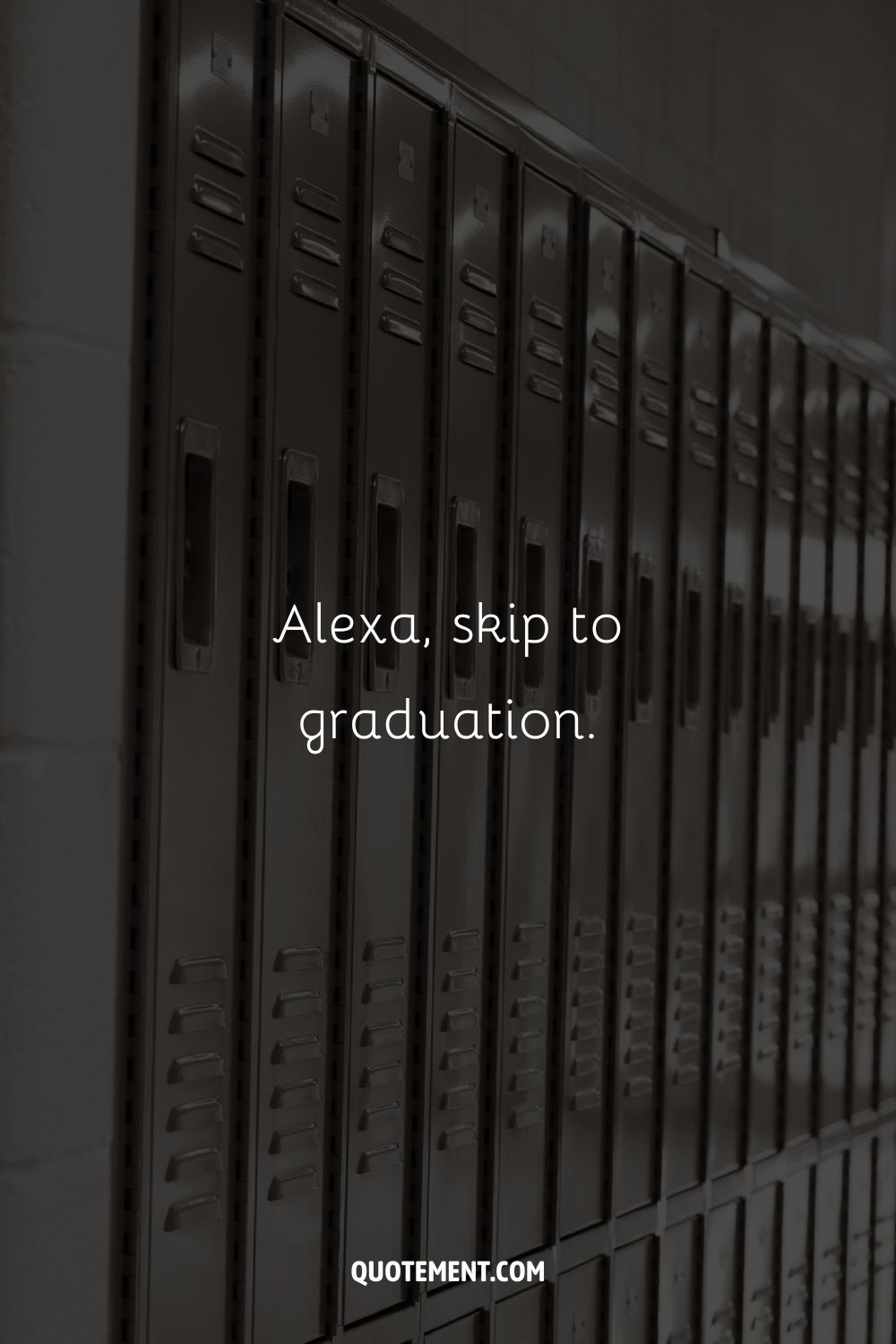 Alexa, skip to graduation.