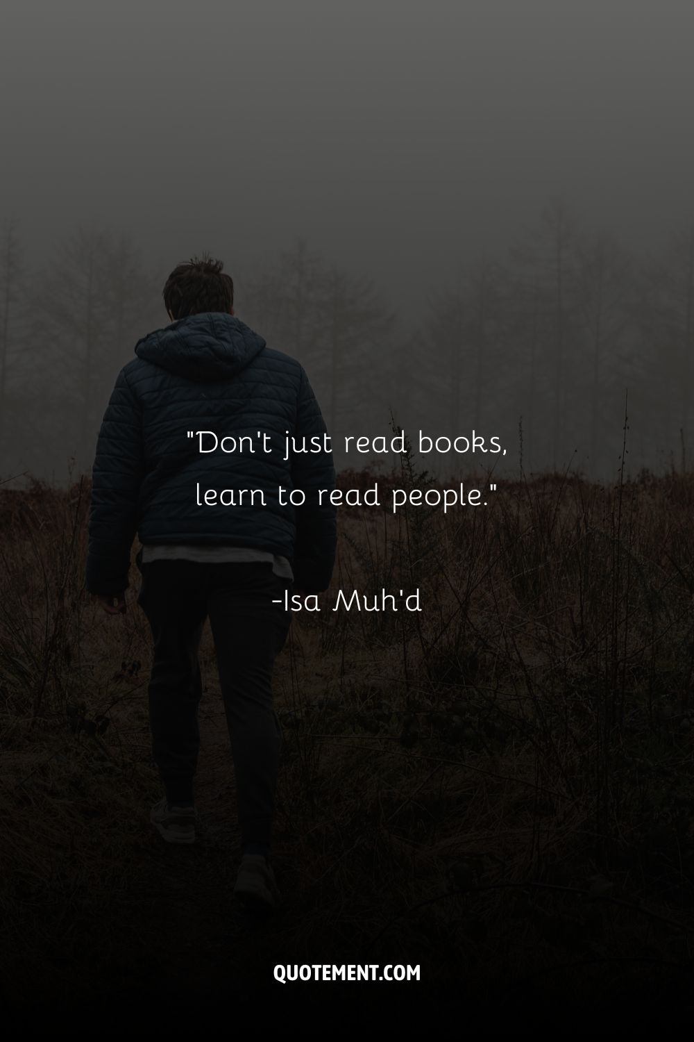 Don't just read books, learn to read people