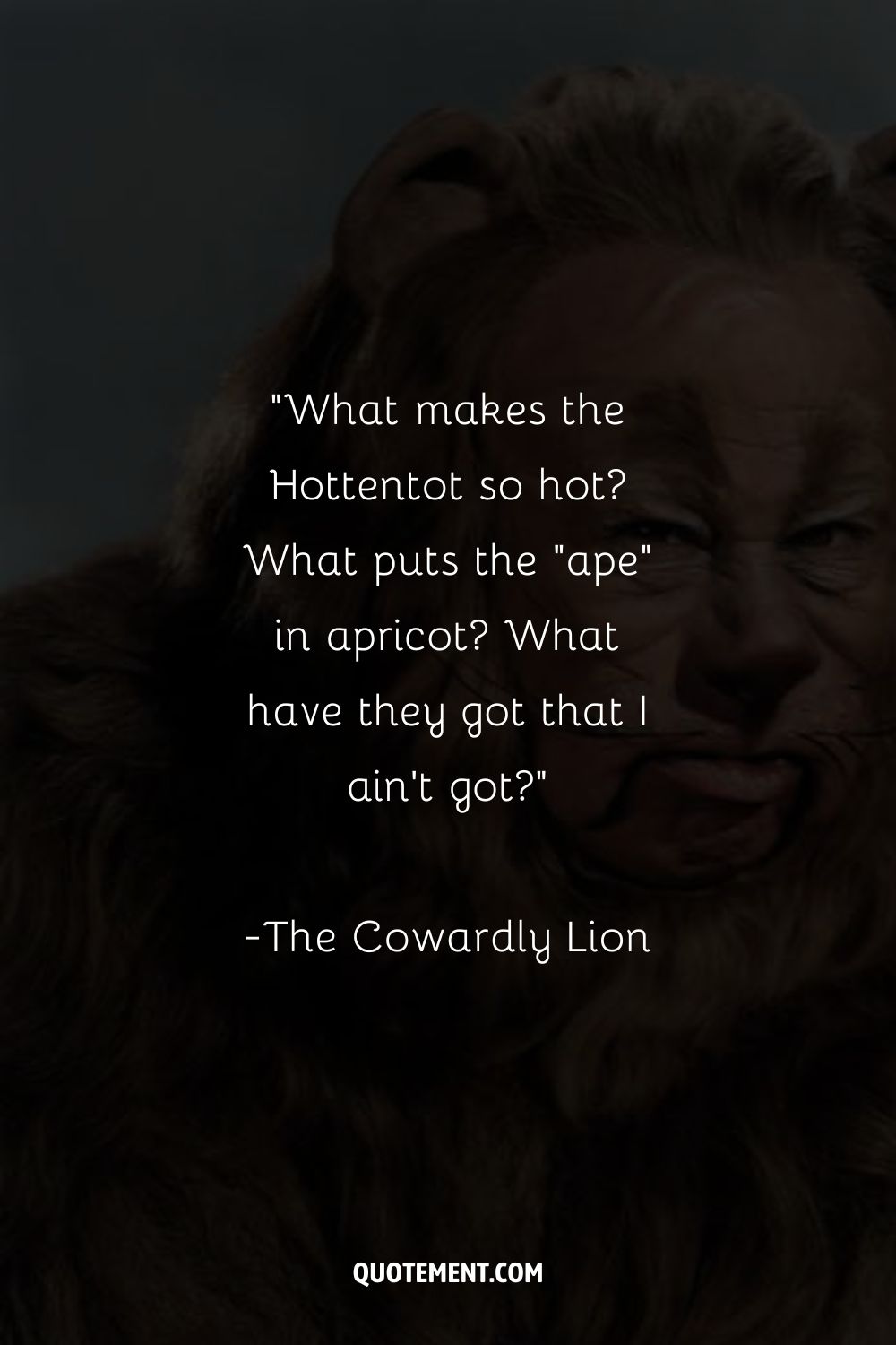 the Cowardly Lion's portrait
