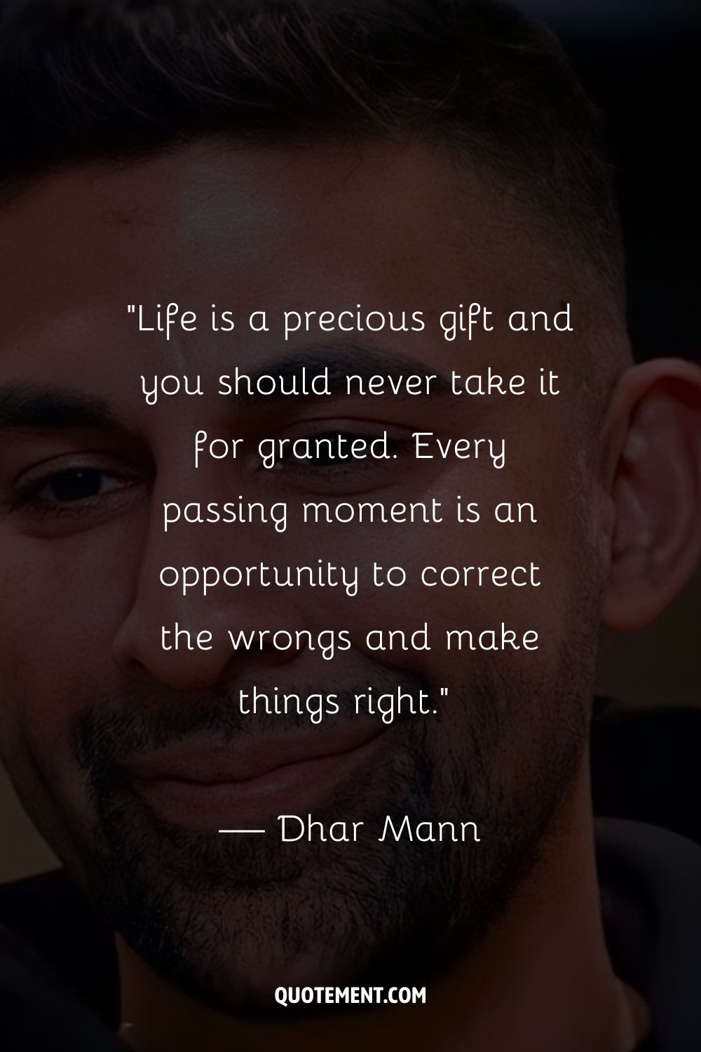 Dhar Mann's portrait representing the top Dhar Mann quote
