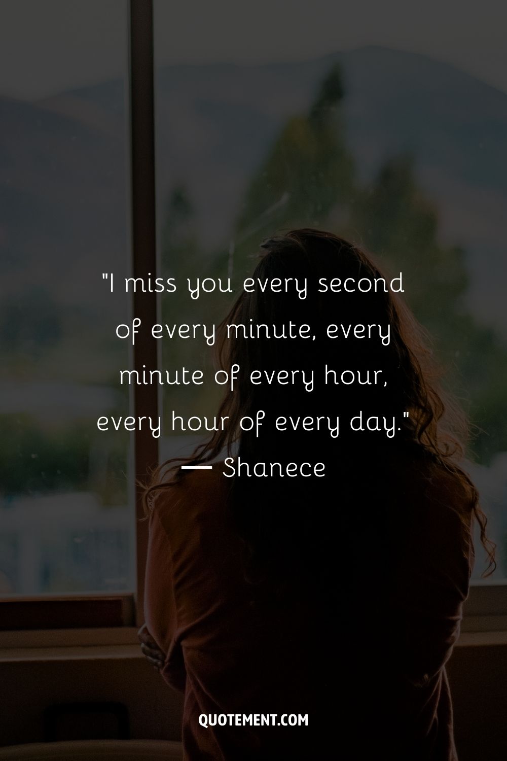 I try to do something positive – I socialize more… But deep down I know the truth. An entire world of people can never replace the one that I’ve lost.