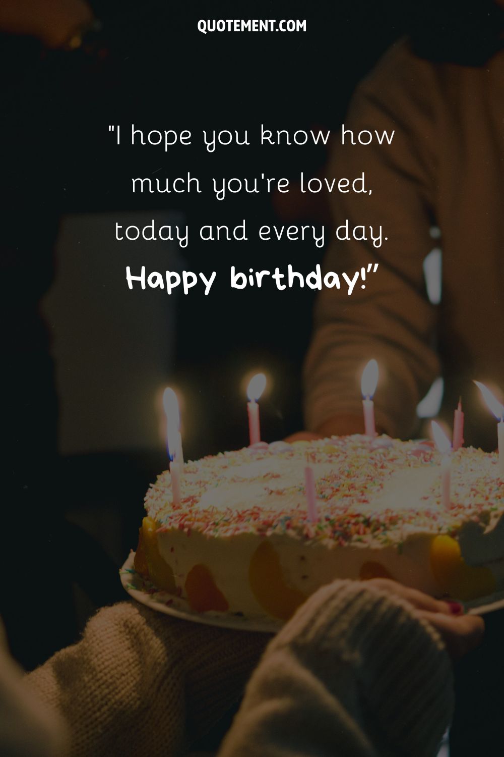 Simple birthday wish that will melt hearts.
